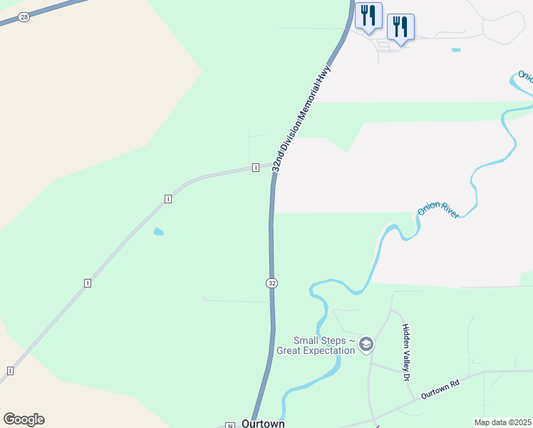 map of restaurants, bars, coffee shops, grocery stores, and more near 4602 Wisconsin 32 in Sheboygan Falls