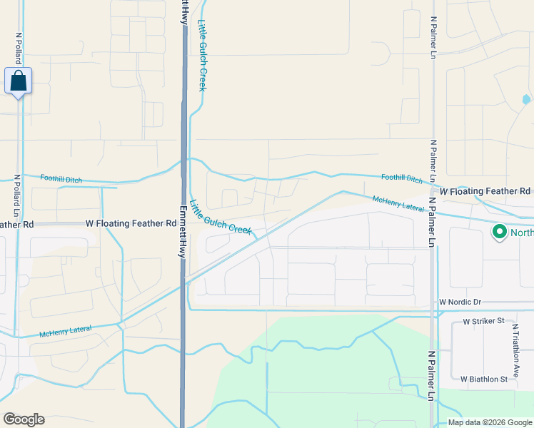map of restaurants, bars, coffee shops, grocery stores, and more near West Rosti Farms Street in Star