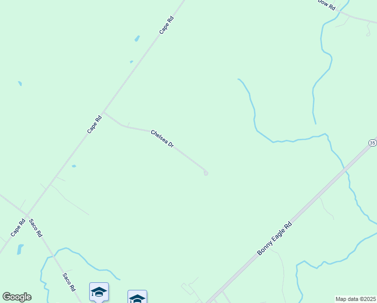 map of restaurants, bars, coffee shops, grocery stores, and more near 20 Chelsea Drive in Standish