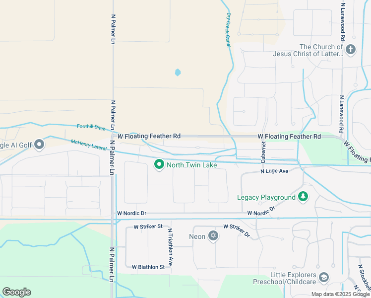 map of restaurants, bars, coffee shops, grocery stores, and more near 6400 West Floating Feather Road in Eagle