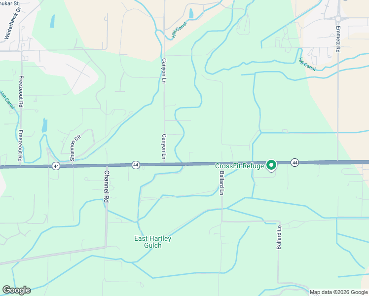 map of restaurants, bars, coffee shops, grocery stores, and more near 13638 Idaho 44 in Caldwell