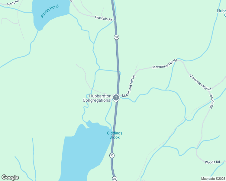 map of restaurants, bars, coffee shops, grocery stores, and more near 2041 Vermont 30 in Hubbardton