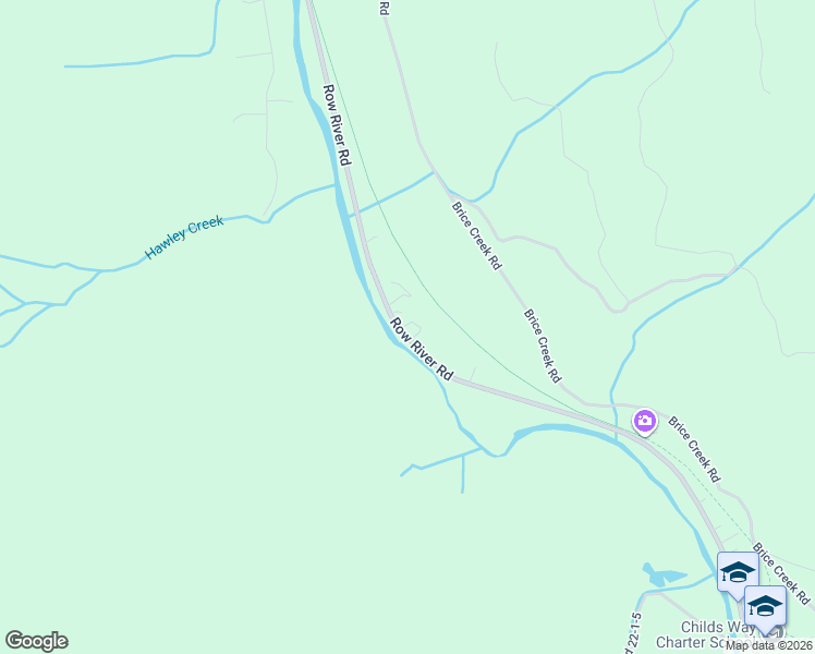 map of restaurants, bars, coffee shops, grocery stores, and more near 37635 Row River Road in Dorena