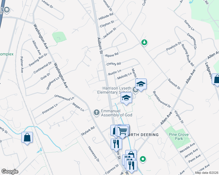 map of restaurants, bars, coffee shops, grocery stores, and more near 235 Auburn Street in Portland