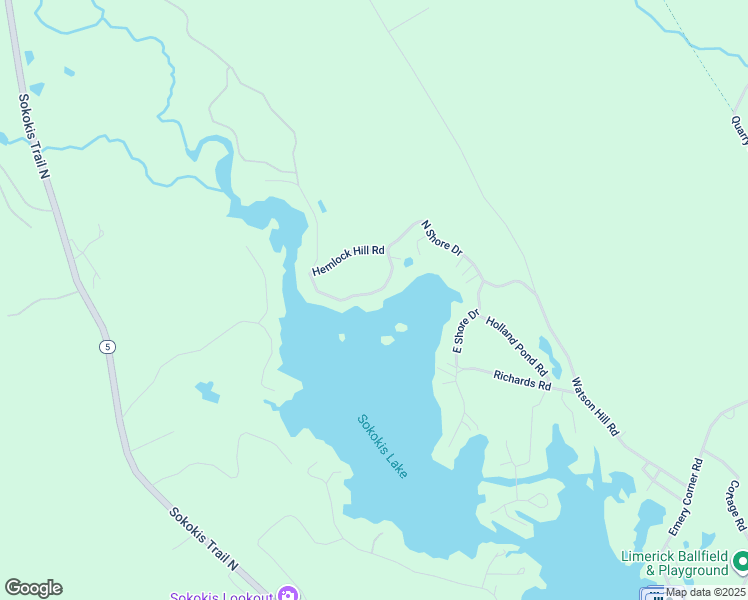 map of restaurants, bars, coffee shops, grocery stores, and more near 118 North Shore Drive in Limerick