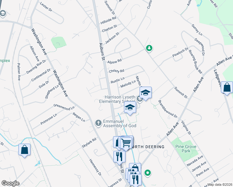 map of restaurants, bars, coffee shops, grocery stores, and more near 235 Auburn Street in Portland