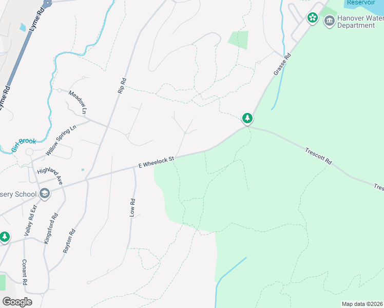 map of restaurants, bars, coffee shops, grocery stores, and more near 3 Balch Hill Lane in Hanover