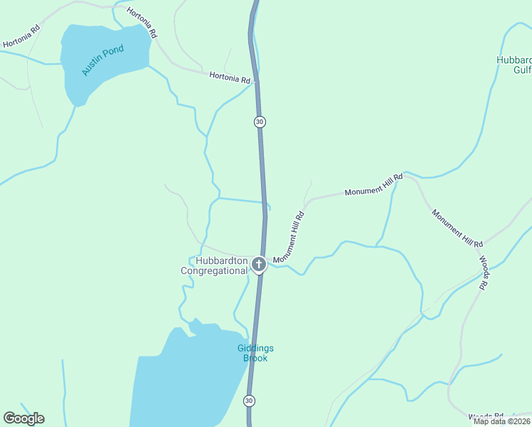 map of restaurants, bars, coffee shops, grocery stores, and more near 2041 Vermont 30 in Hubbardton