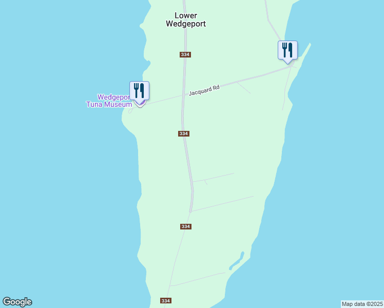 map of restaurants, bars, coffee shops, grocery stores, and more near in Lower Wedgeport