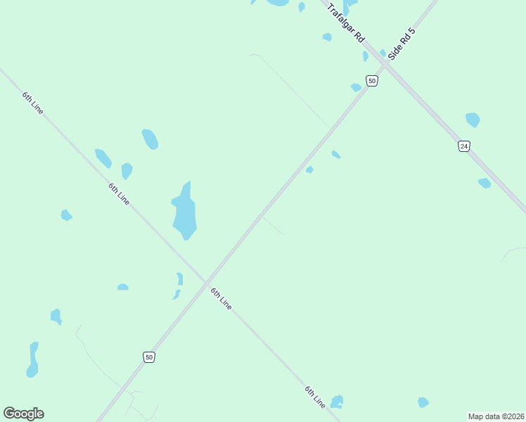 map of restaurants, bars, coffee shops, grocery stores, and more near 9328 Wellington County Road 50 in Erin