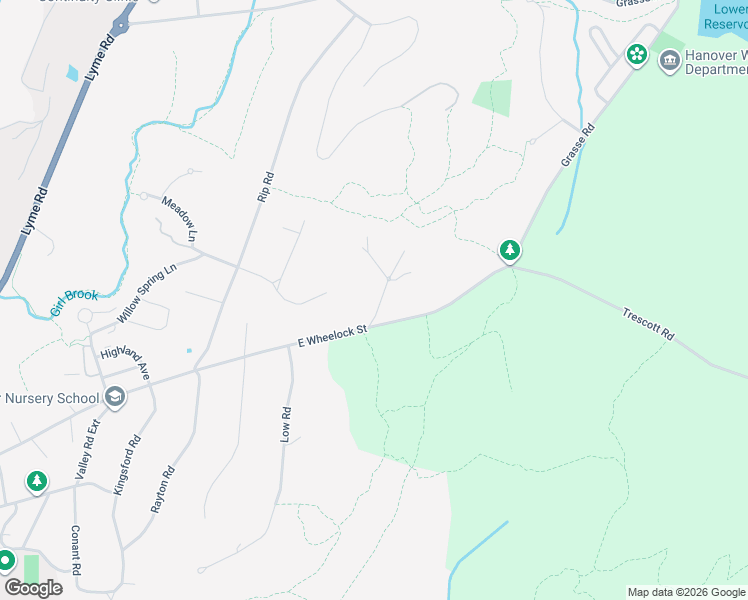 map of restaurants, bars, coffee shops, grocery stores, and more near 7 Balch Hill Lane in Hanover