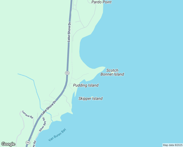 map of restaurants, bars, coffee shops, grocery stores, and more near 46 Pudding Lane in Silver Bay