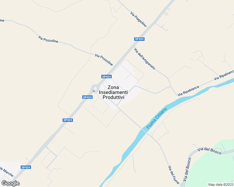 map of restaurants, bars, coffee shops, grocery stores, and more near 6 Via del Lavoro in Zona Insediamenti Produttivi