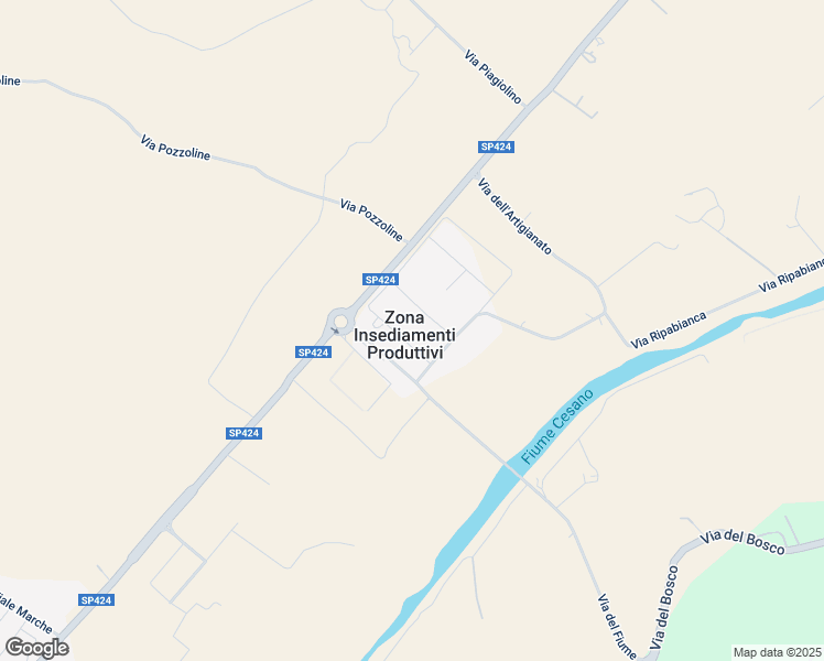 map of restaurants, bars, coffee shops, grocery stores, and more near 6 Via del Lavoro in Zona Insediamenti Produttivi