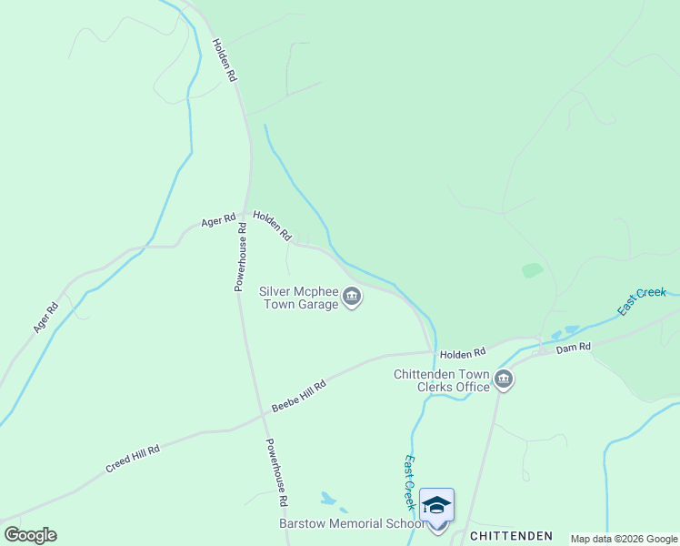 map of restaurants, bars, coffee shops, grocery stores, and more near 294 Holden Rd in Chittenden