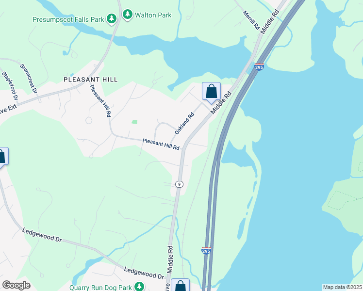 map of restaurants, bars, coffee shops, grocery stores, and more near 64 Middle Road in Falmouth