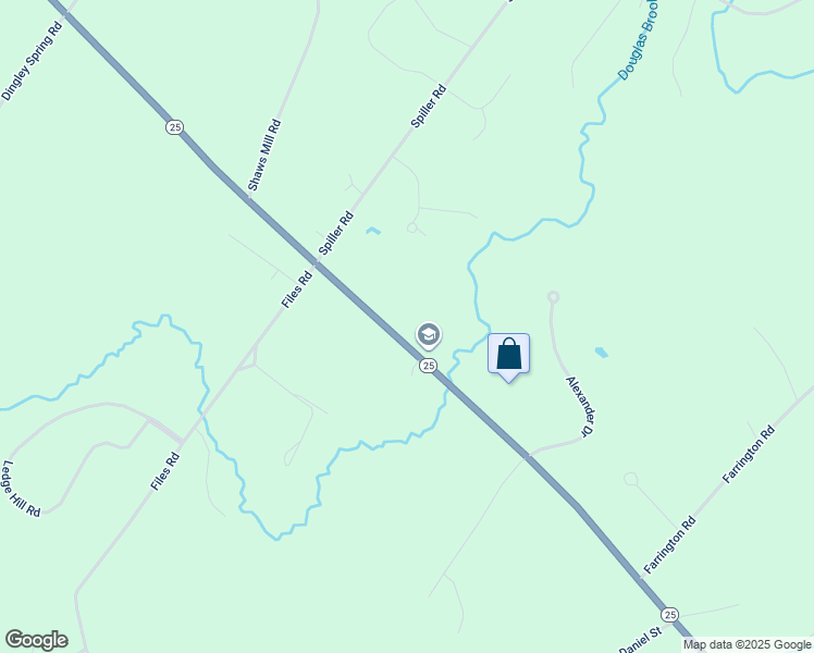 map of restaurants, bars, coffee shops, grocery stores, and more near 349 Ossipee Trail East in Gorham