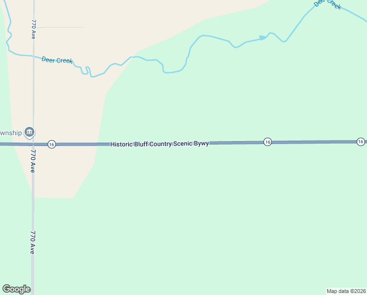 map of restaurants, bars, coffee shops, grocery stores, and more near 77653 Minnesota 16 in Spring Valley
