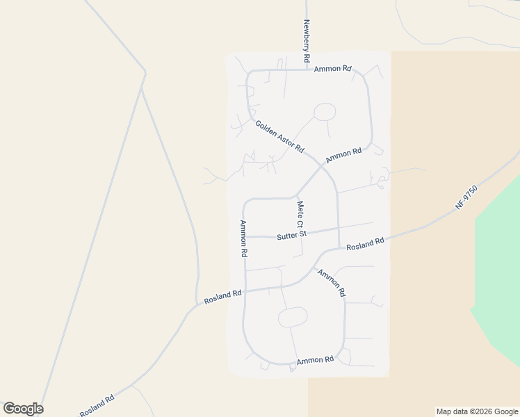 map of restaurants, bars, coffee shops, grocery stores, and more near 52624 Ammon Road in La Pine