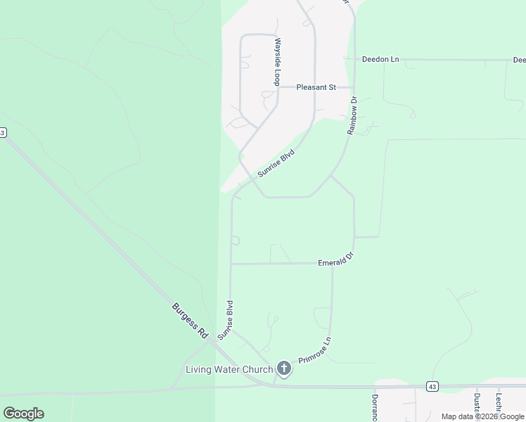 map of restaurants, bars, coffee shops, grocery stores, and more near 52604 Rainbow Drive in La Pine