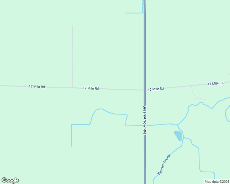 map of restaurants, bars, coffee shops, grocery stores, and more near 3101-3499 17 Mile Road in Barryton