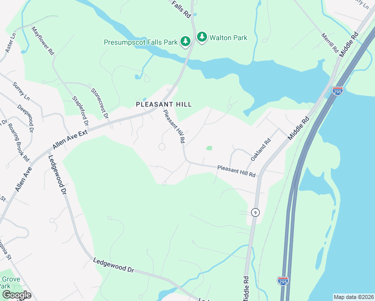map of restaurants, bars, coffee shops, grocery stores, and more near 47 Pleasant Hill Road in Falmouth