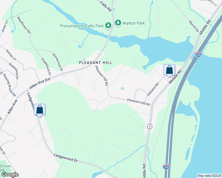 map of restaurants, bars, coffee shops, grocery stores, and more near 47 Pleasant Hill Road in Falmouth