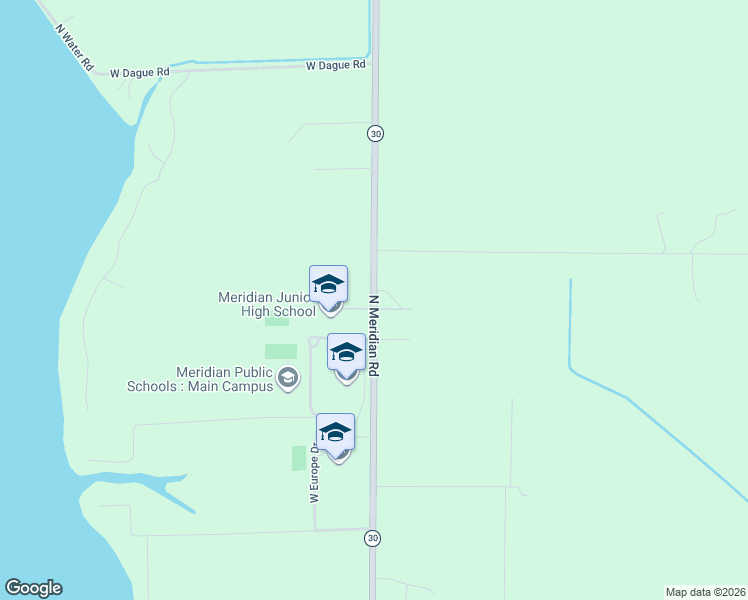 map of restaurants, bars, coffee shops, grocery stores, and more near 3434 North Meridian Road in Sanford