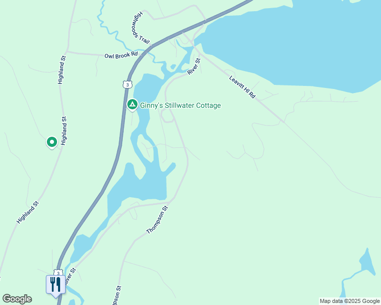 map of restaurants, bars, coffee shops, grocery stores, and more near 148 River Street in Ashland