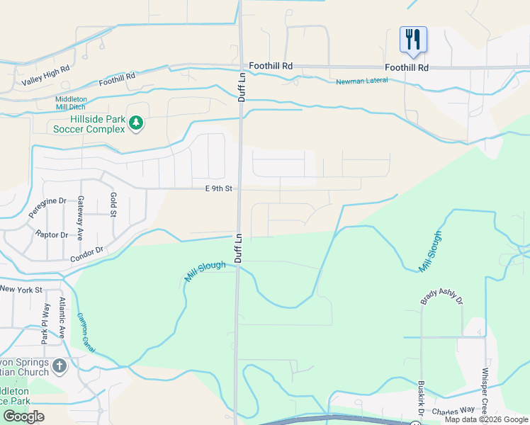 map of restaurants, bars, coffee shops, grocery stores, and more near 1641 Dyer Street in Middleton