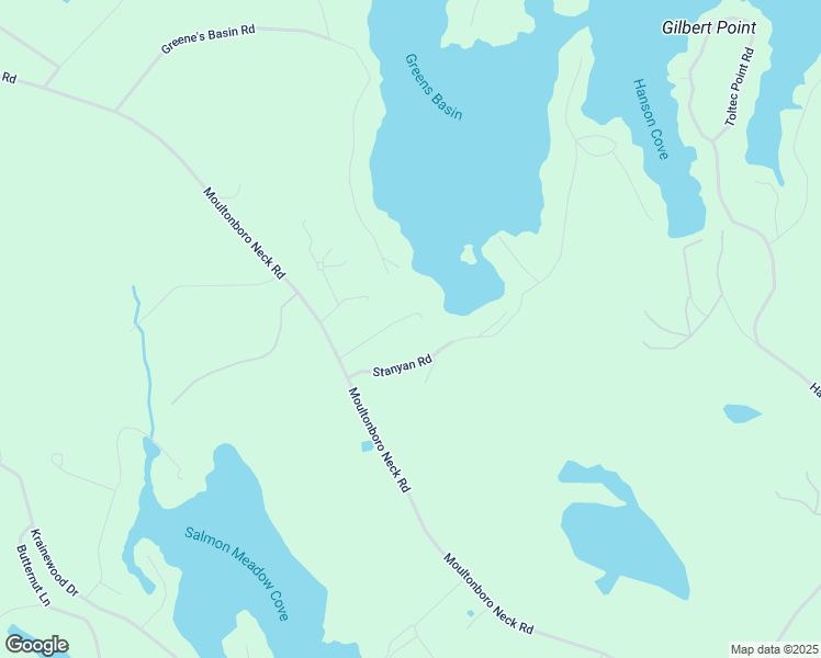 map of restaurants, bars, coffee shops, grocery stores, and more near 22 Rustic Lane in Moultonborough
