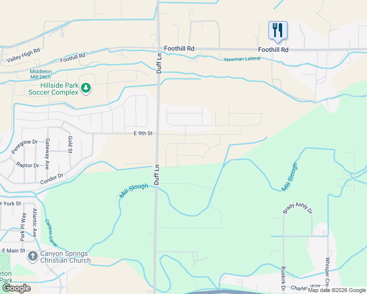 map of restaurants, bars, coffee shops, grocery stores, and more near 1641 Dyer Street in Middleton