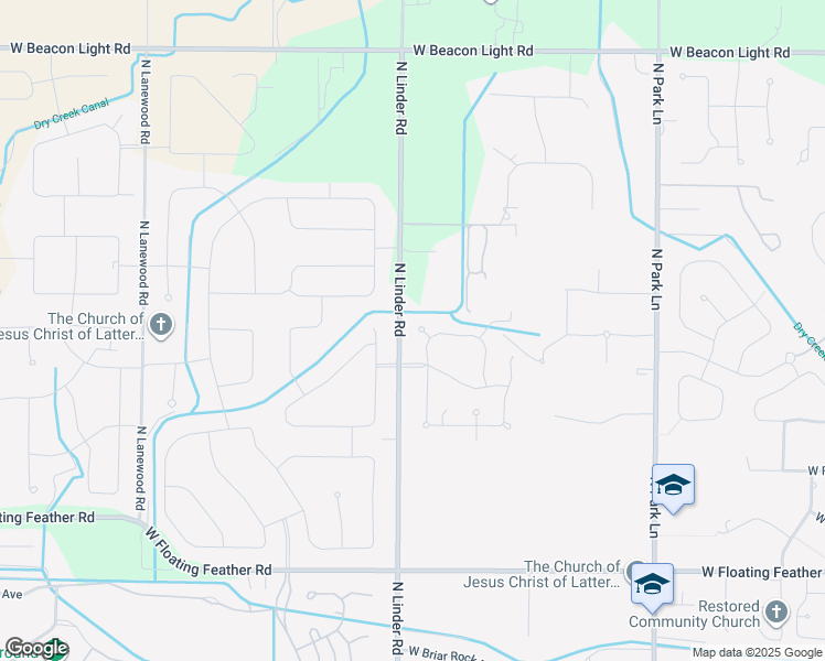 map of restaurants, bars, coffee shops, grocery stores, and more near 4761 West Montage Court in Eagle