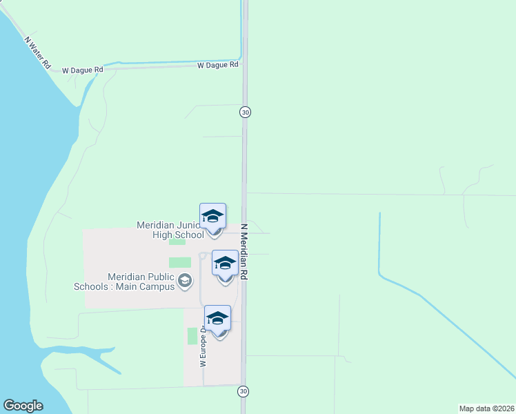 map of restaurants, bars, coffee shops, grocery stores, and more near 3444 North Meridian Road in Sanford