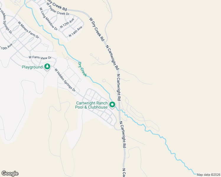 map of restaurants, bars, coffee shops, grocery stores, and more near 11573 North Cartwright Road in Garden City