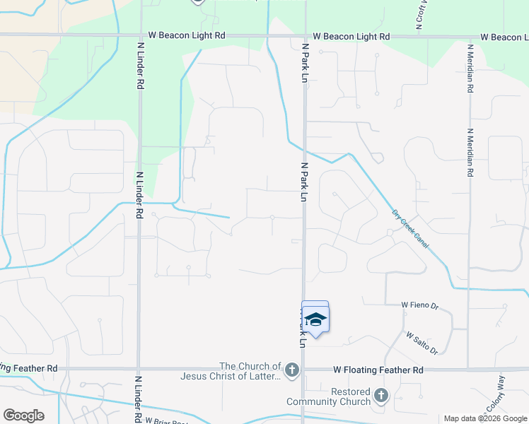 map of restaurants, bars, coffee shops, grocery stores, and more near 4186 West Pine Meadows Drive in Eagle