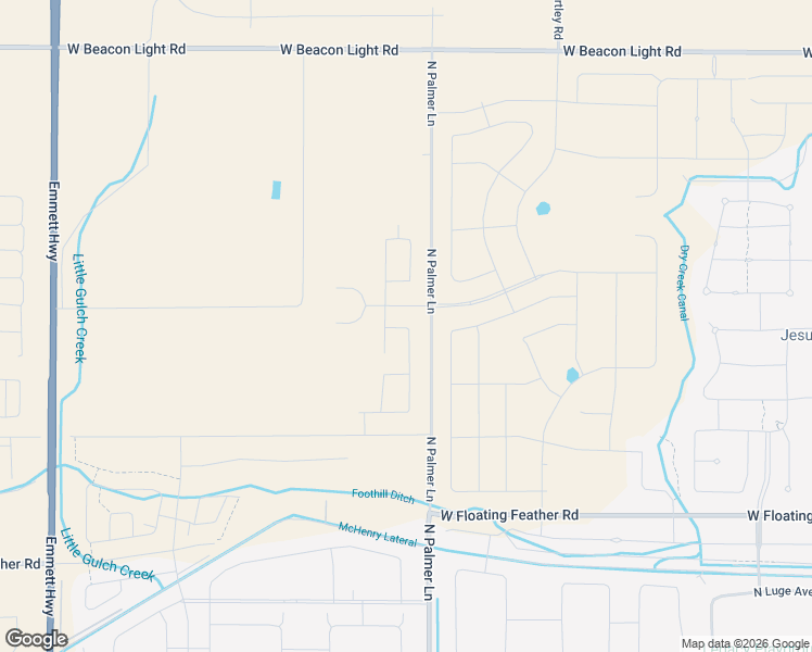 map of restaurants, bars, coffee shops, grocery stores, and more near 2871 North Palmer Lane in Eagle