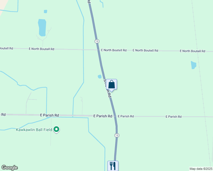 map of restaurants, bars, coffee shops, grocery stores, and more near 880 South Huron Road in Linwood