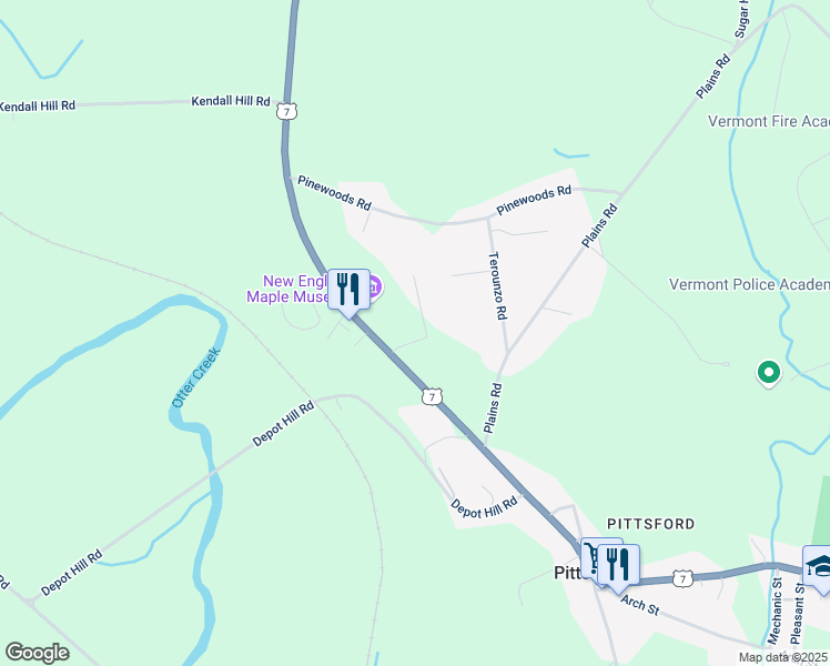 map of restaurants, bars, coffee shops, grocery stores, and more near 65 Windy Hill Drive in Pittsford