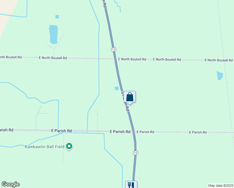 map of restaurants, bars, coffee shops, grocery stores, and more near 880 South Huron Road in Linwood