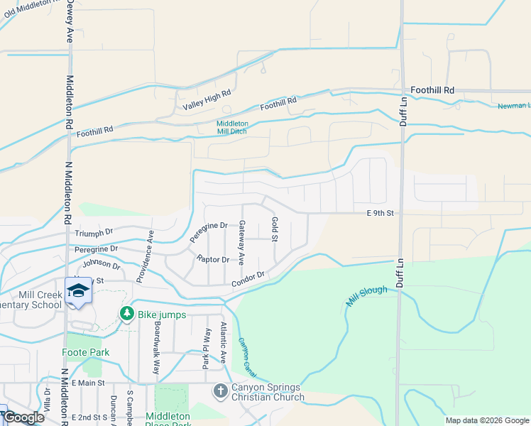 map of restaurants, bars, coffee shops, grocery stores, and more near 1624 Gold King Drive in Middleton