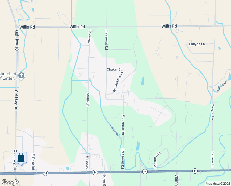 map of restaurants, bars, coffee shops, grocery stores, and more near 23797 Winterhawk Drive in Caldwell