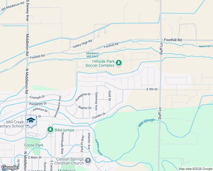 map of restaurants, bars, coffee shops, grocery stores, and more near 1624 Gold King Drive in Middleton