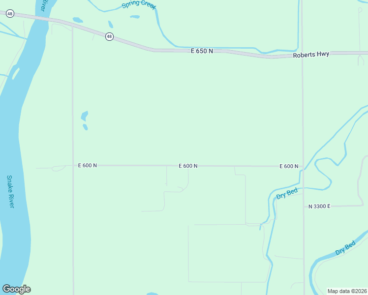 map of restaurants, bars, coffee shops, grocery stores, and more near 3147 East 600 North in Menan