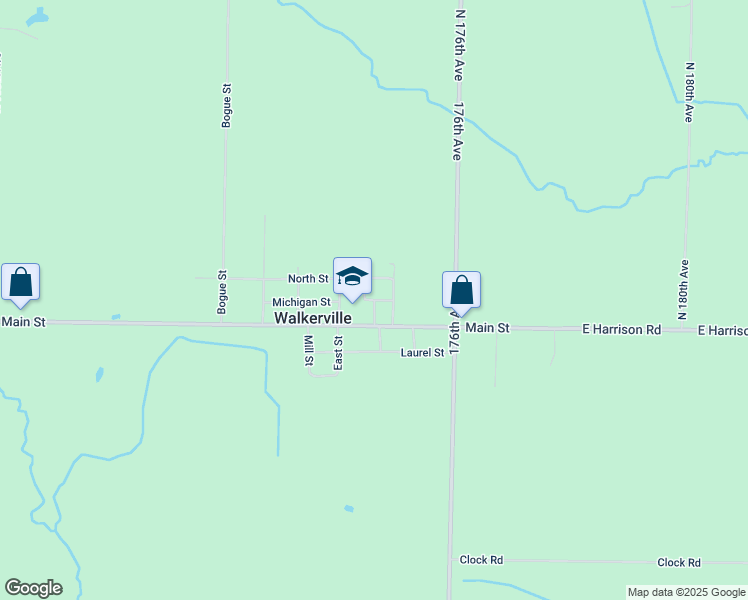 map of restaurants, bars, coffee shops, grocery stores, and more near Lathrop Street in Walkerville