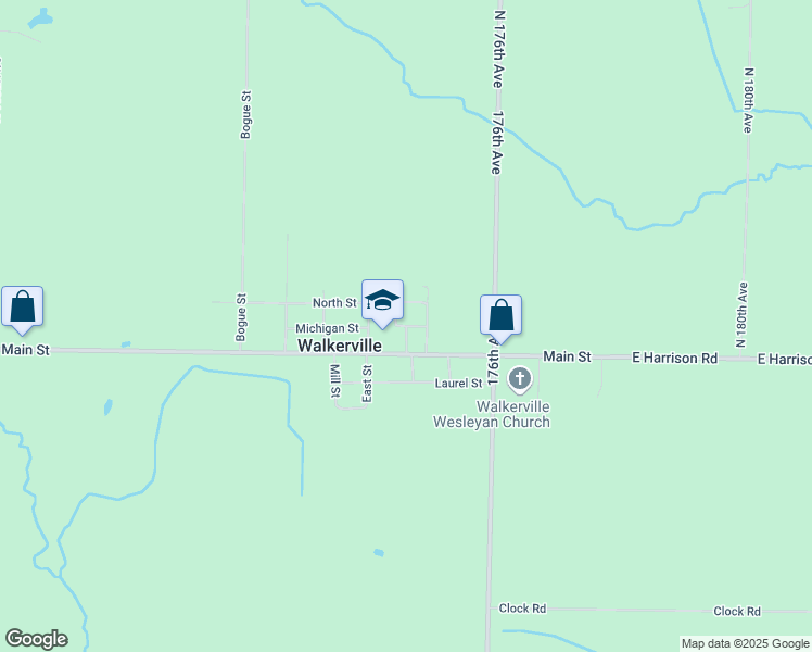 map of restaurants, bars, coffee shops, grocery stores, and more near Lathrop Street in Walkerville