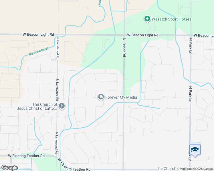 map of restaurants, bars, coffee shops, grocery stores, and more near 2553 North Linder Road in Eagle