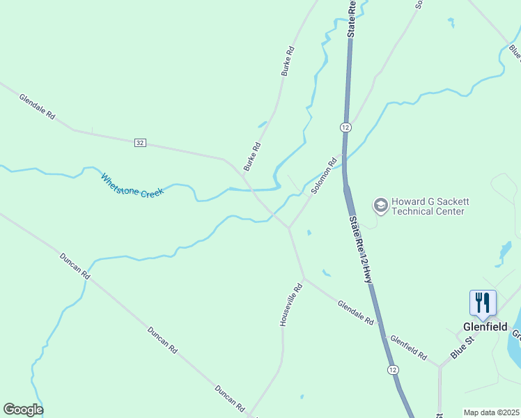 map of restaurants, bars, coffee shops, grocery stores, and more near 6323 Glendale Road in Glenfield