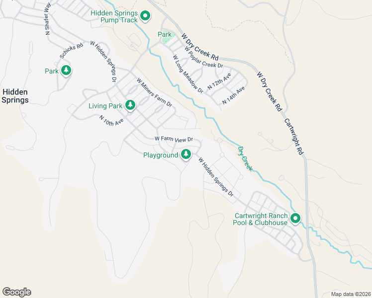 map of restaurants, bars, coffee shops, grocery stores, and more near 3963 West Farm View Drive in Boise