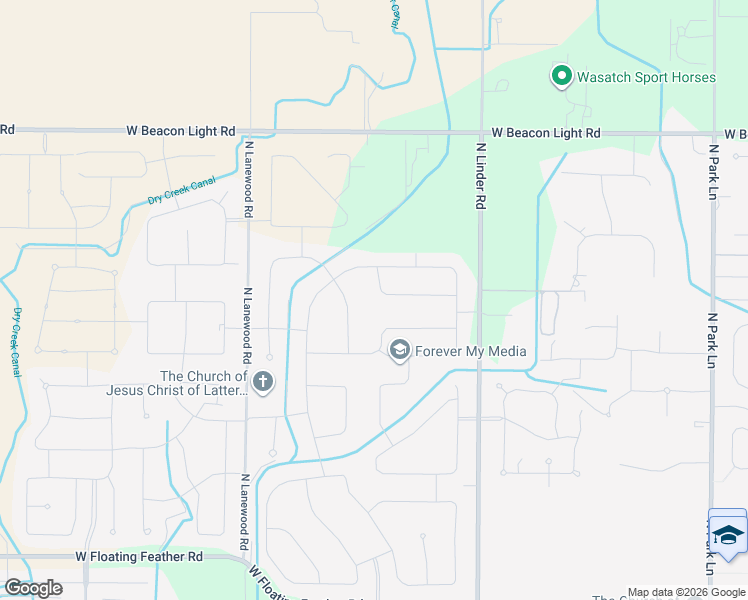 map of restaurants, bars, coffee shops, grocery stores, and more near 2553 North Linder Road in Eagle